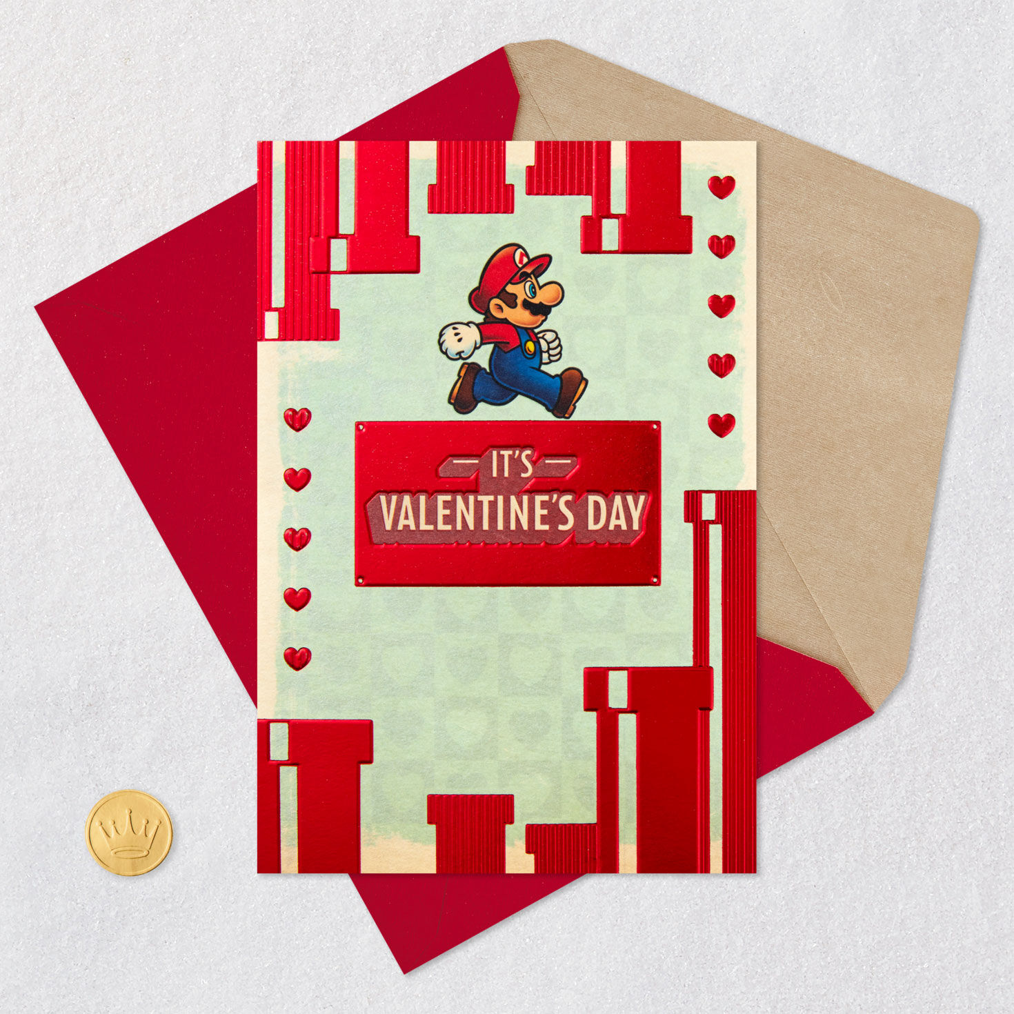 Nintendo Super Mario™ Next Level Valentine's Day Card for only USD 4.59 | Hallmark