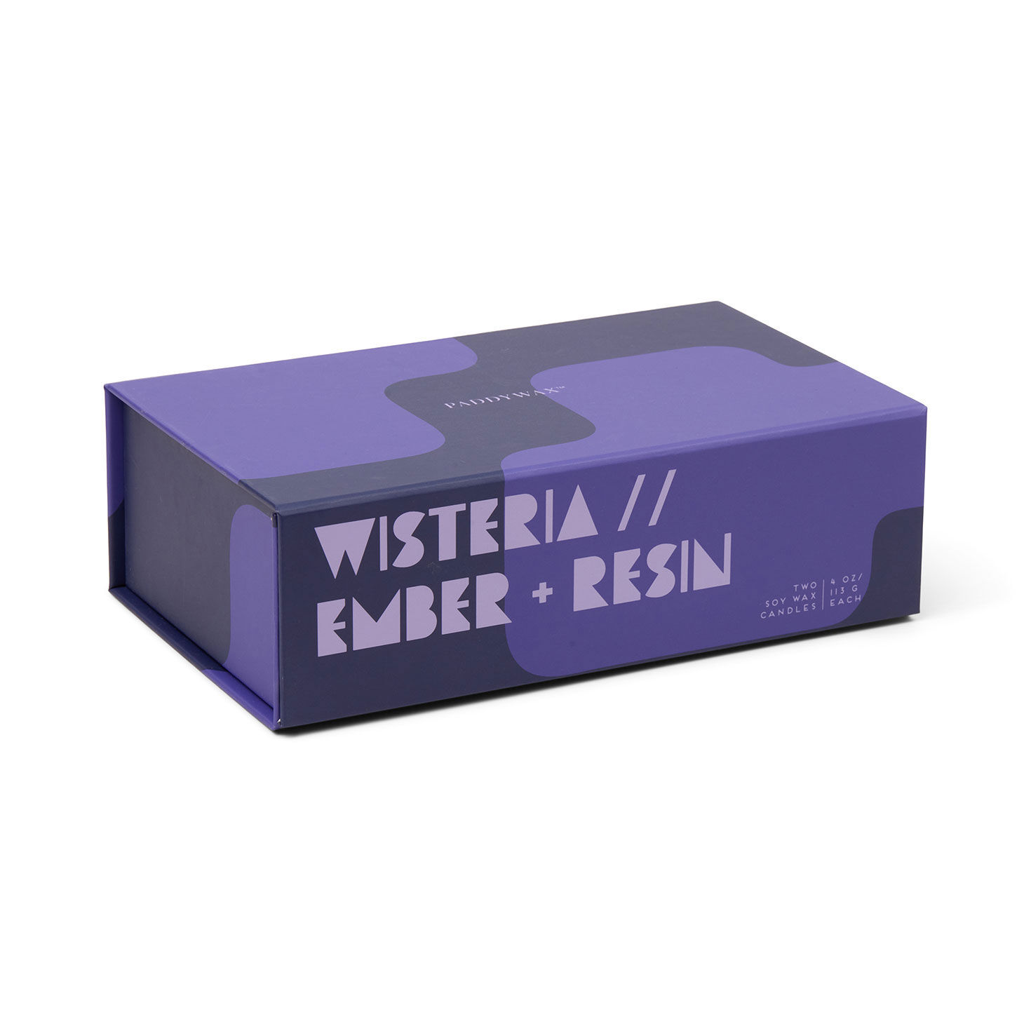 Blue and Purple Tetris Shaped Candle Set packaging image number 4