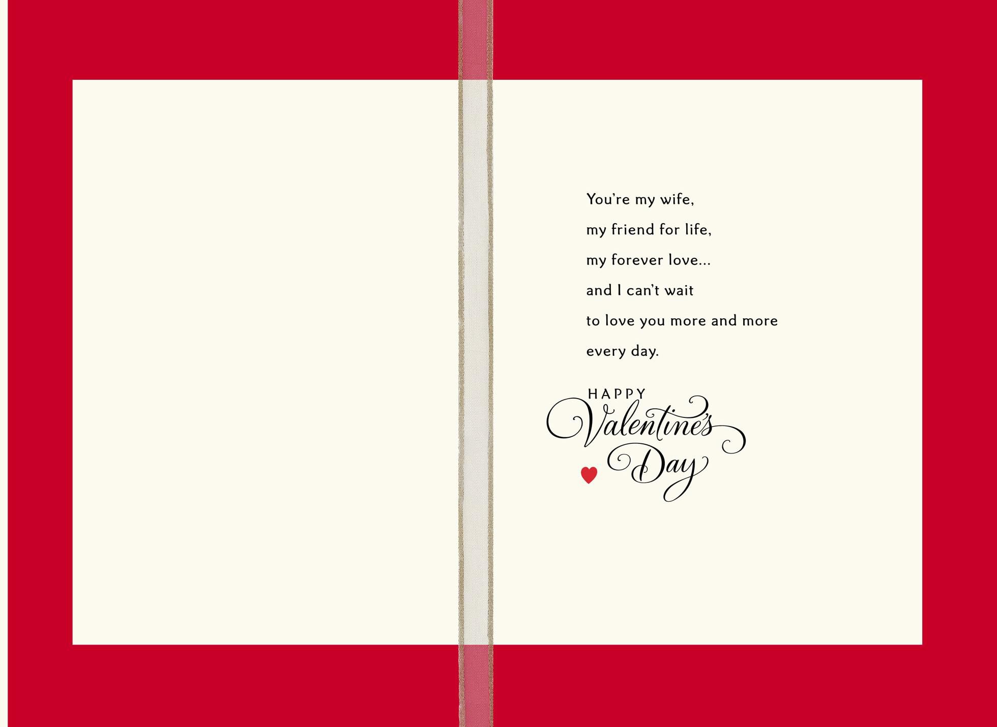 Friend Forever Valentine's Day Card for My Wife