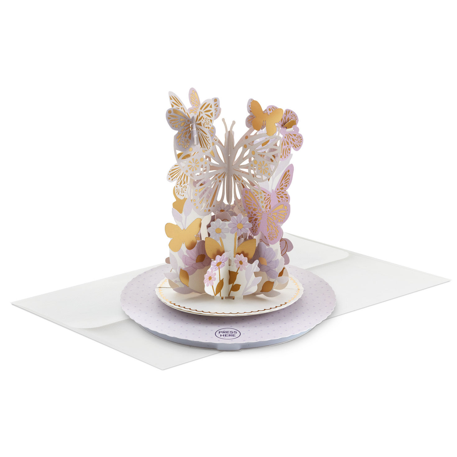 Butterfly Bouquet Musical Pop-Up Mother's Day Card Pop-up Card with Envelope image number 2
