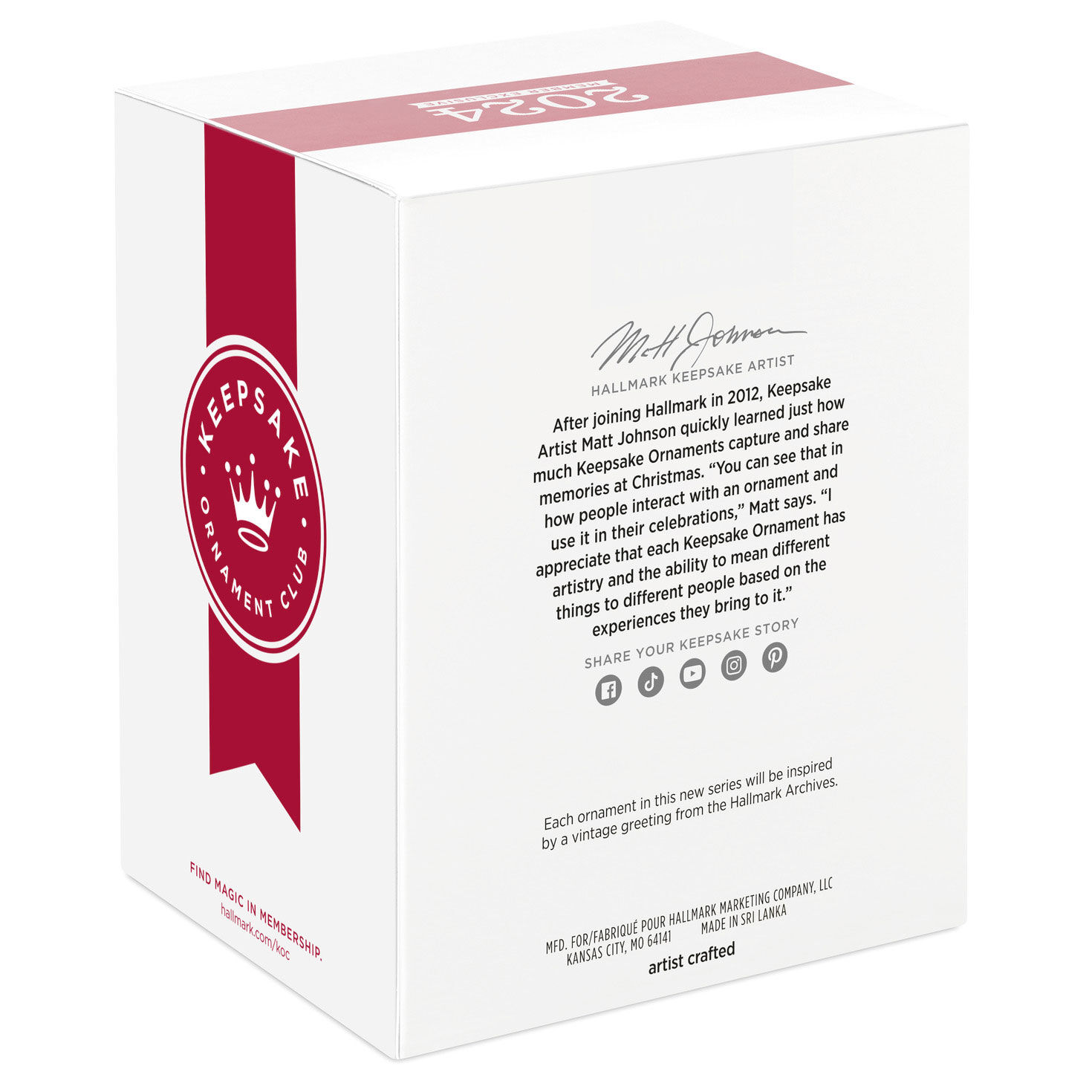 Vintage Greetings 2024 Exclusive Ornament - Keepsake Ornament Club | Hallmark