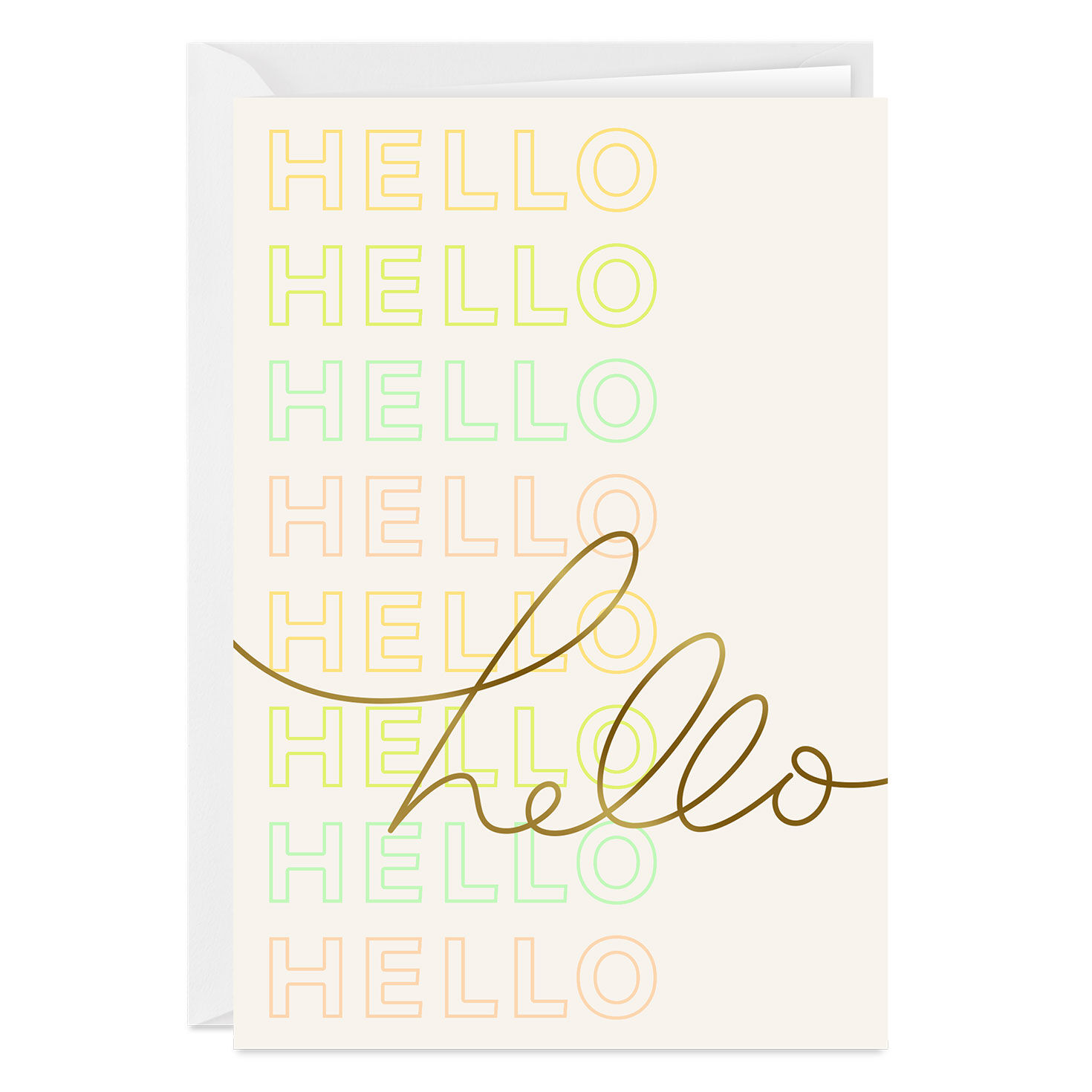 Hello Custom Thinking of You Card