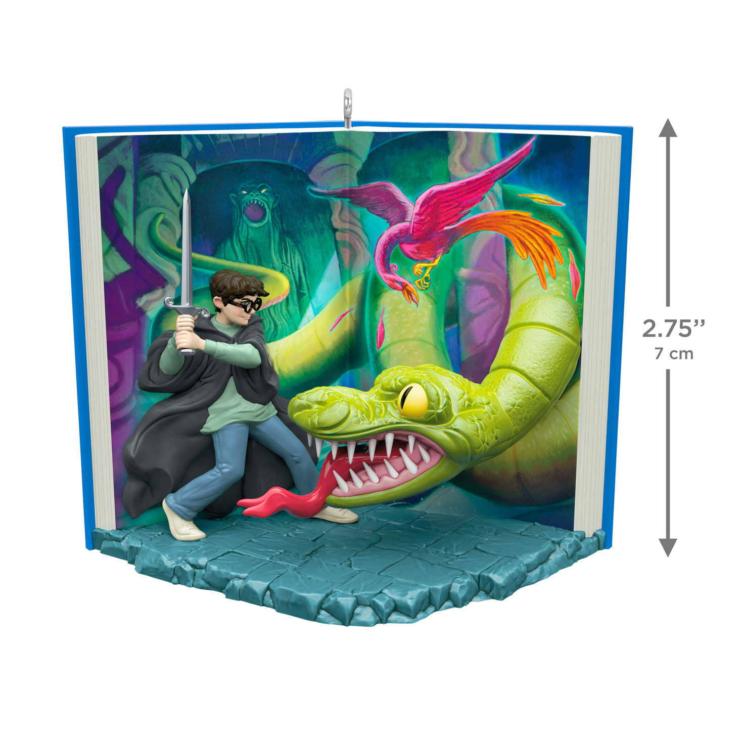 Harry Potter Fighting Snake Keepsake Ornament measurement image number 3