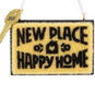 New Place Happy Home Doormat Christmas Ornament closeup view image number 5