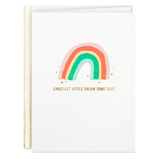 Sweetest Little Dream Come True New Baby Card, 