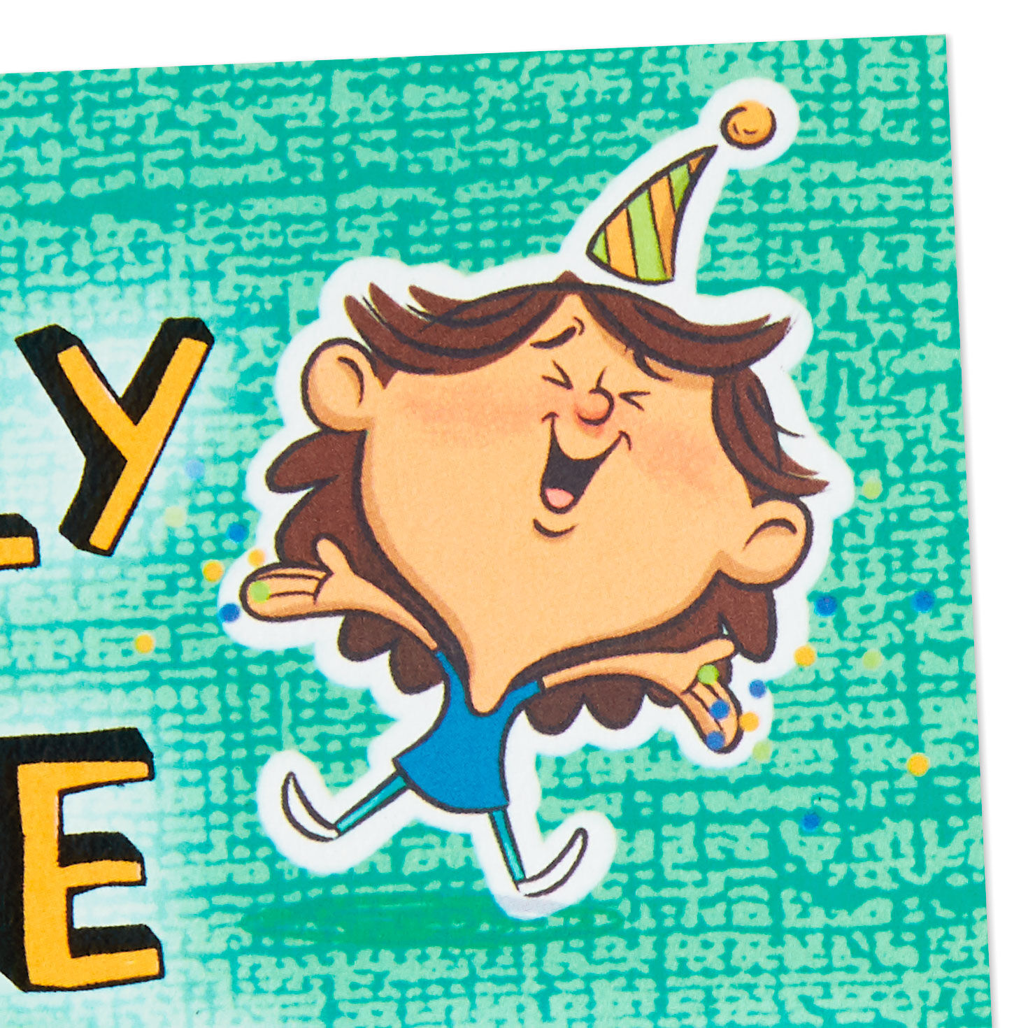 Man on Pedestal Funny Pop-Up Love Birthday Card for Him Card Front Detail image number 4