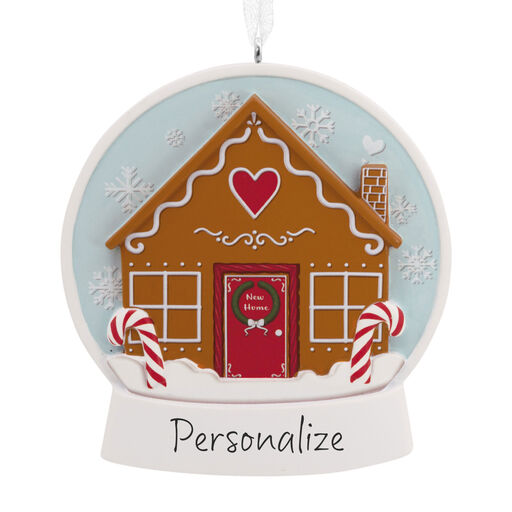 New Home Gingerbread House Personalized Hallmark Ornament, 