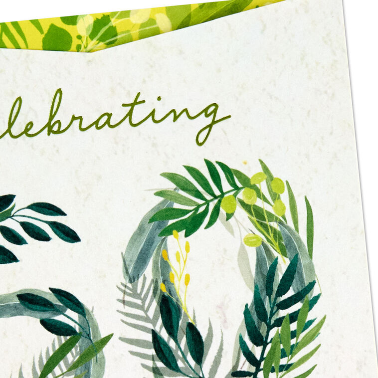 Botanical Leaves 60th Birthday Card  image number 5