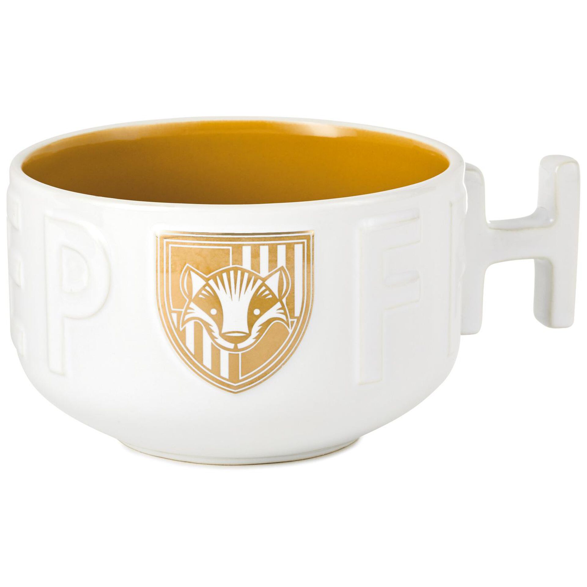 Harry Potter Hufflepuff Soup Mug 22 Oz Mugs Teacups Hallmark Harry potter had plenty of interactions with hufflepuffs, and though they are seen as harmless, they have actually done some really mean things! harry potter hufflepuff soup mug 22 oz
