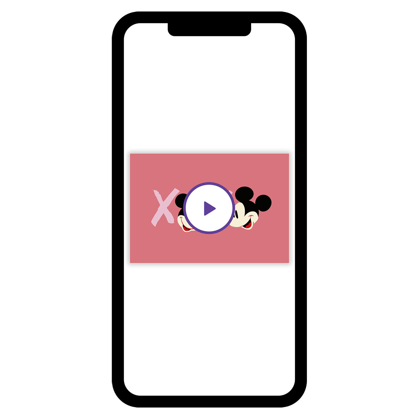 Disney Mickey and Minnie XOXO Custom Love Card, , large image number 7