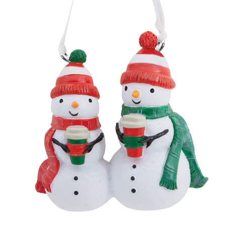 Coffee With Snowman Friends Hallmark Ornament, , large
