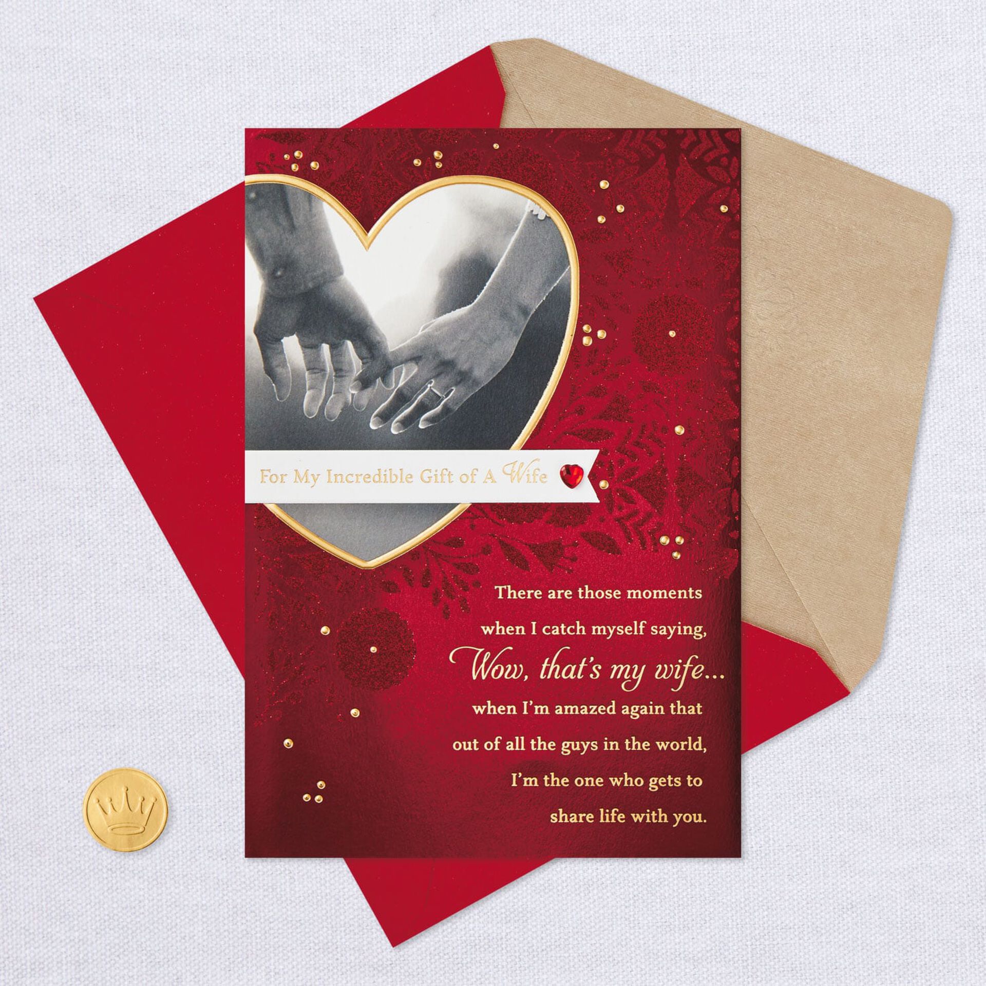Incredible Gift of a Wife Religious Valentine's Day Card - Greeting