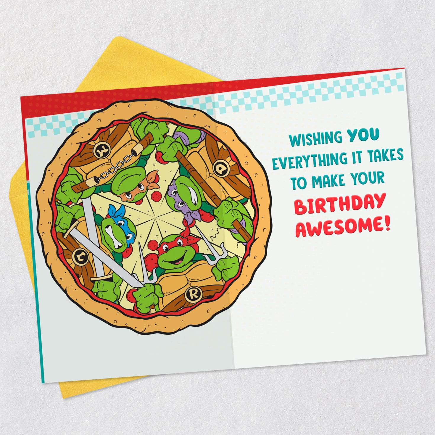 Teenage Mutant Ninja Turtles More Pizza Birthday Card for Nephew for only USD 3.99 | Hallmark