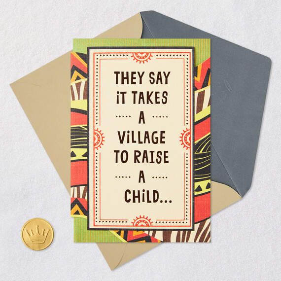 It Takes More Than a Village Funny Father's Day Card for Dad, , large image number 6