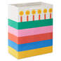 9.6" Bold Striped Cake Medium Birthday Gift Bag, , large image number 6