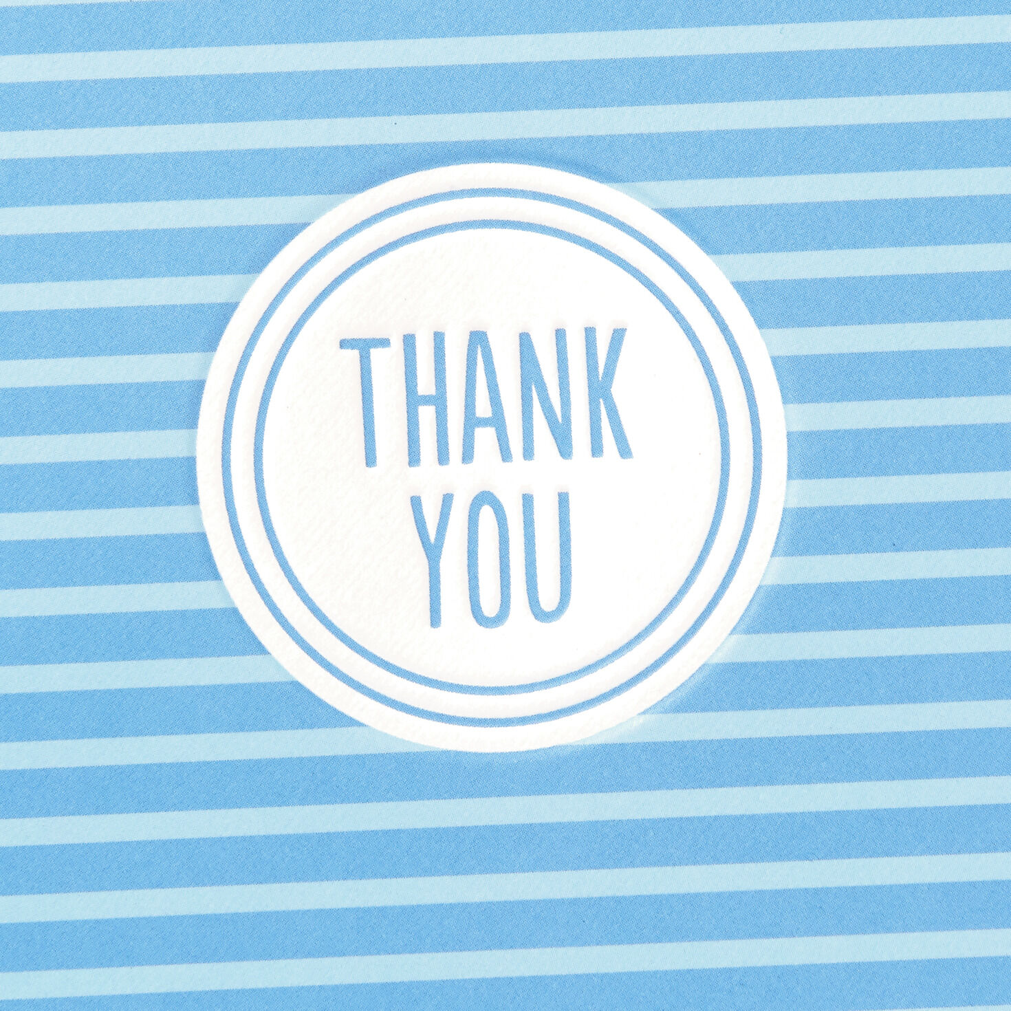 Blue Stripe Blank Thank-You Notes, Pack of 20, , large image number 3