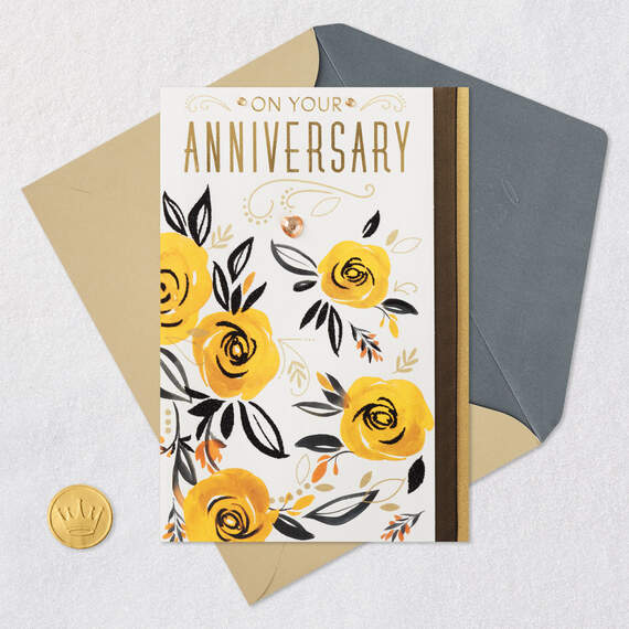 Surrounded By Loving Wishes Anniversary Card for Couple, , large image number 6
