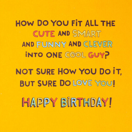 One Cool Guy Birthday Card for Grandson, 