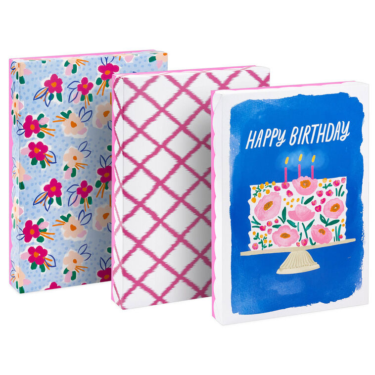 Scalloped Designs on Pink Medium Gift Box Bundle front image number 1