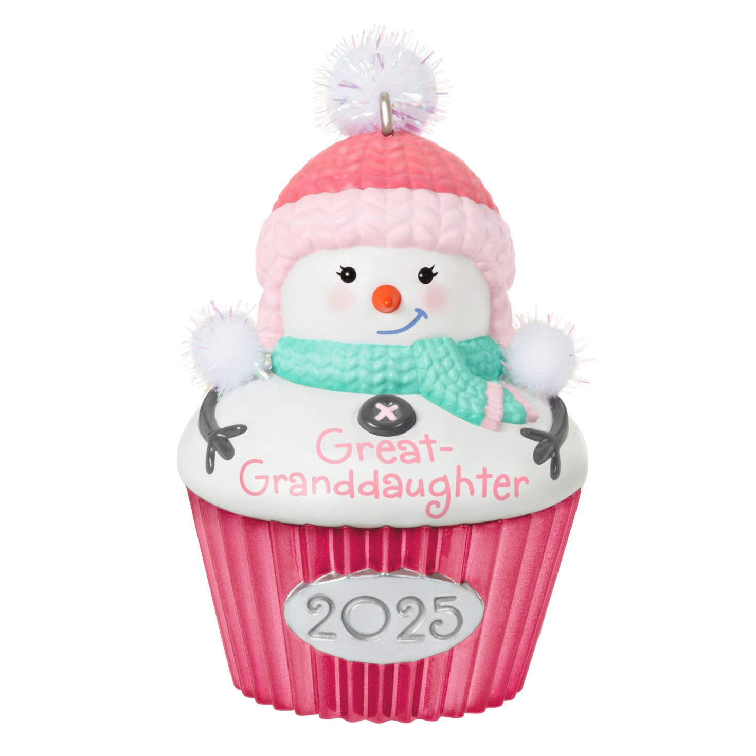 Great-Granddaughter Cupcake 2025 Ornament