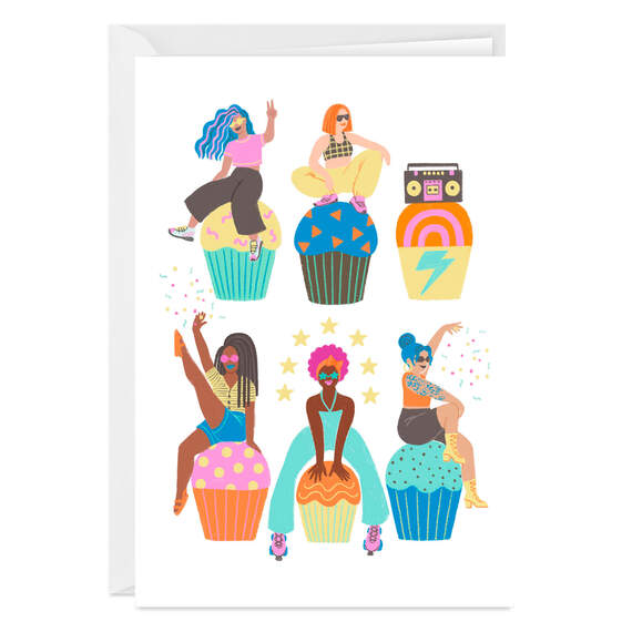 Get Your Cake On Folded Birthday Photo Card