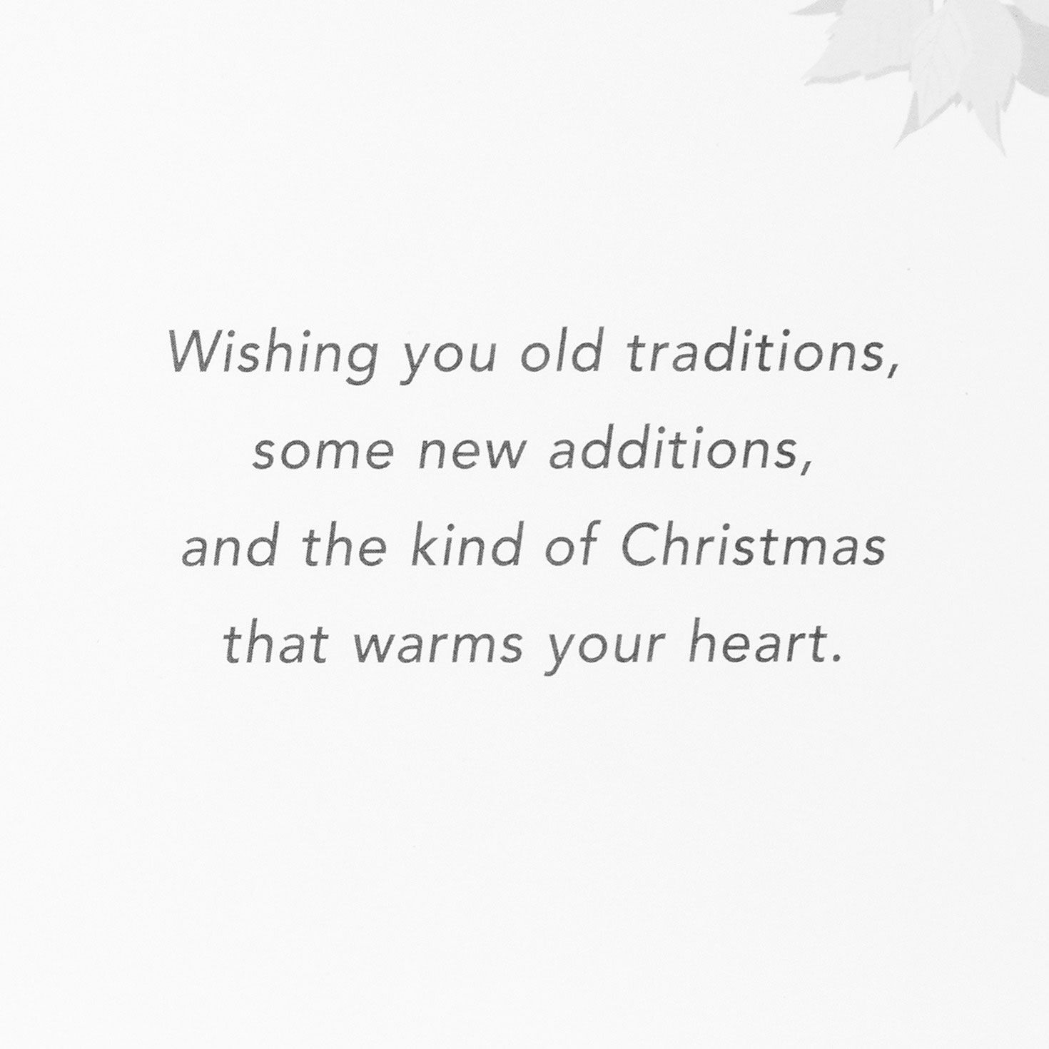 Poinsettia Blooms on Blue Boxed Christmas Cards Sentiment Detail image number 4