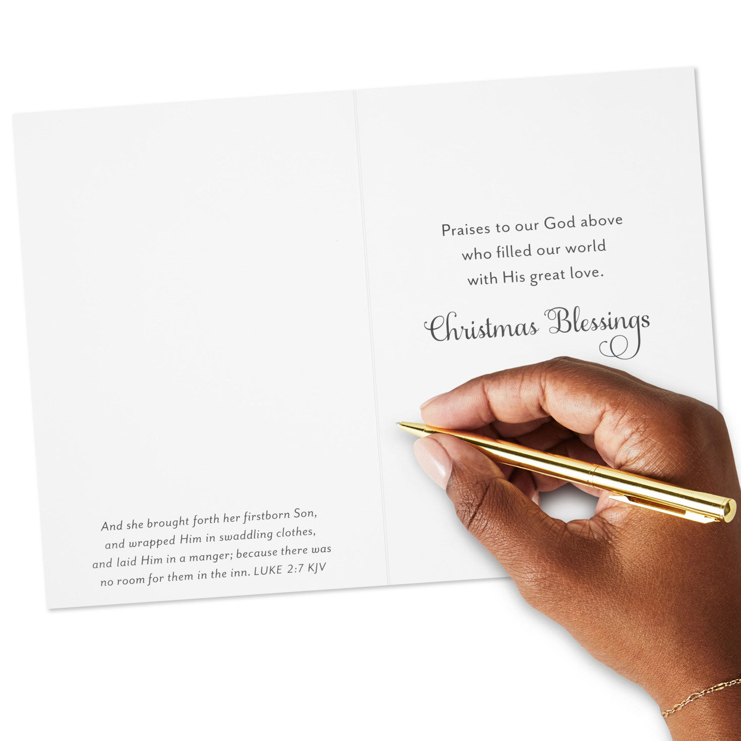 Manger DaySpring Religious Christmas Cards Signing card image number 7