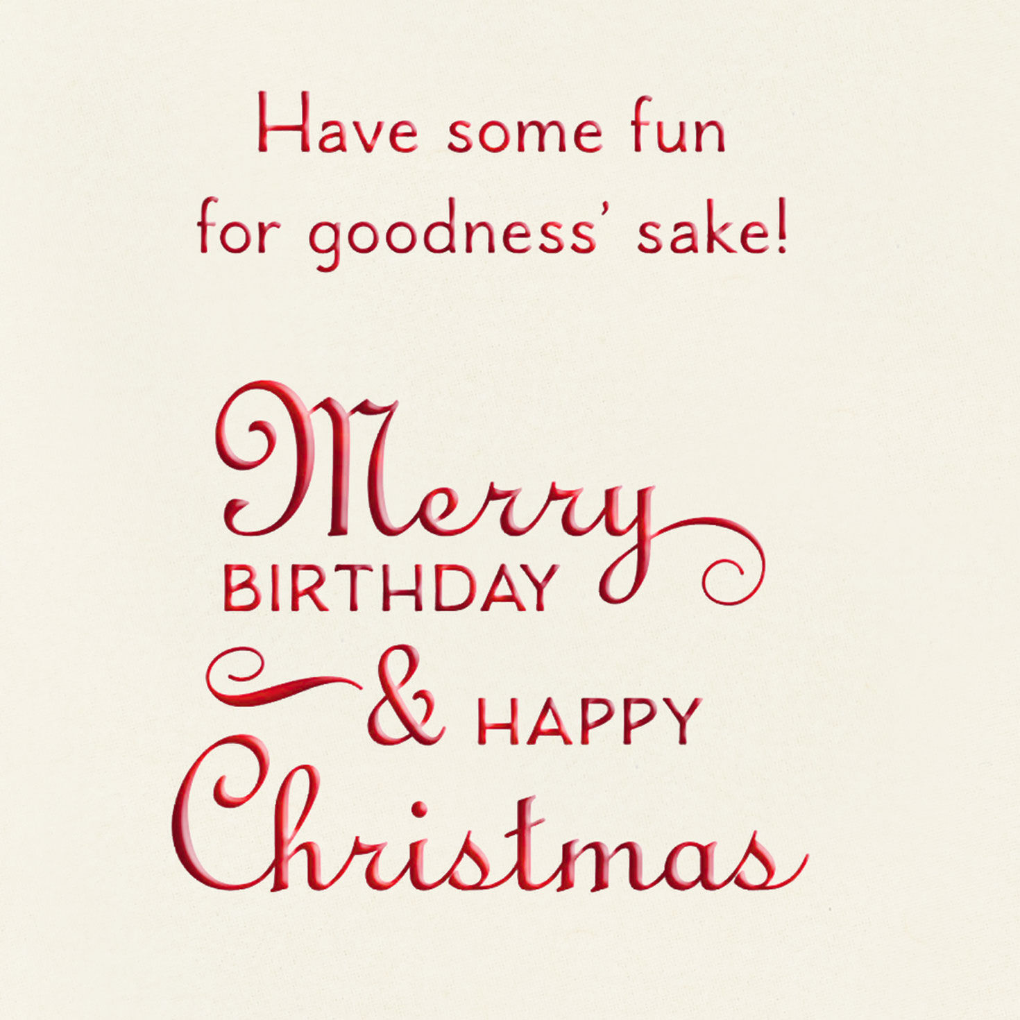 Peppermint Stripe Christmas Birthday Card Sentiment image number 2