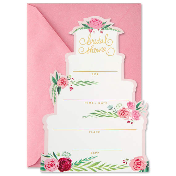 Wedding Cake Bridal Shower Invitations, Pack of 20, , large image number 2