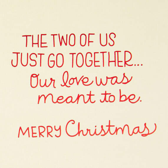 The Two of Us Just Go Together Christmas Card for Wife, , large image number 2