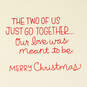 The Two of Us Just Go Together Christmas Card for Wife, , large image number 2