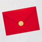Two Cats with Tree and Tinsel Red Christmas Card Envelope Back with Seal image number 7