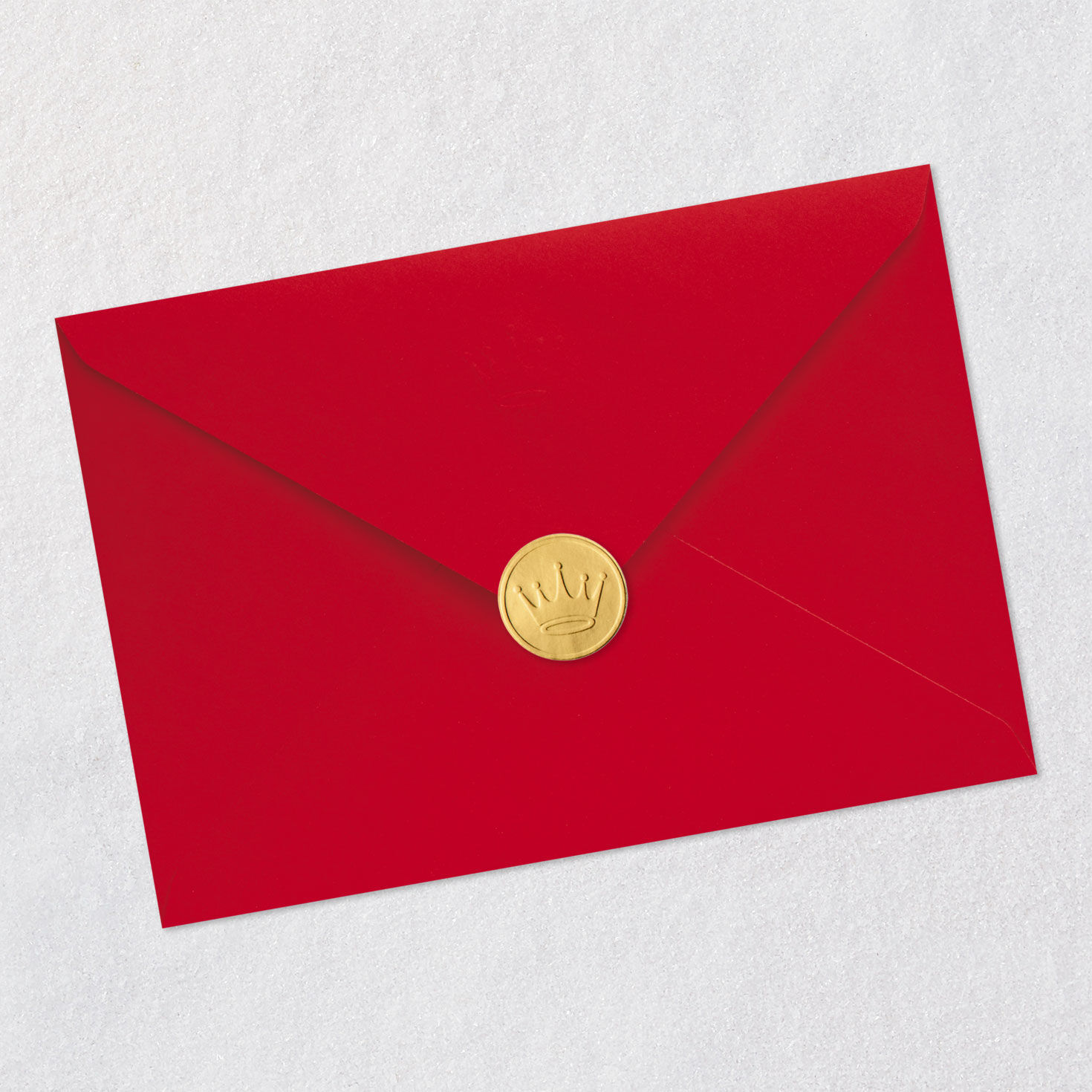 Hearts on Red Grid Grandson Valentine's Day Card Envelope Back with Seal image number 8