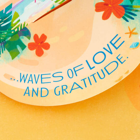 Waves of Love and Gratitude Romantic Pop-Up Father's Day Card, , large image number 3