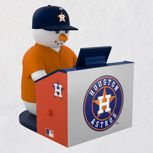 MLB Houston Astros™ Snowman at Organ Musical Ornament, 