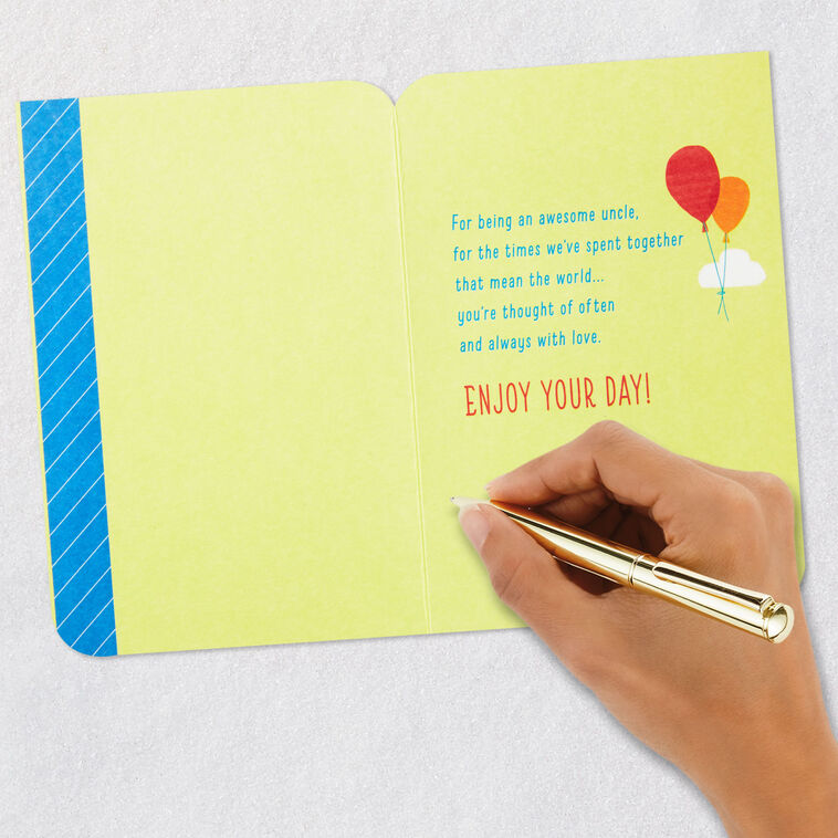 Balloons and Presents Uncle Birthday Card  image number 6