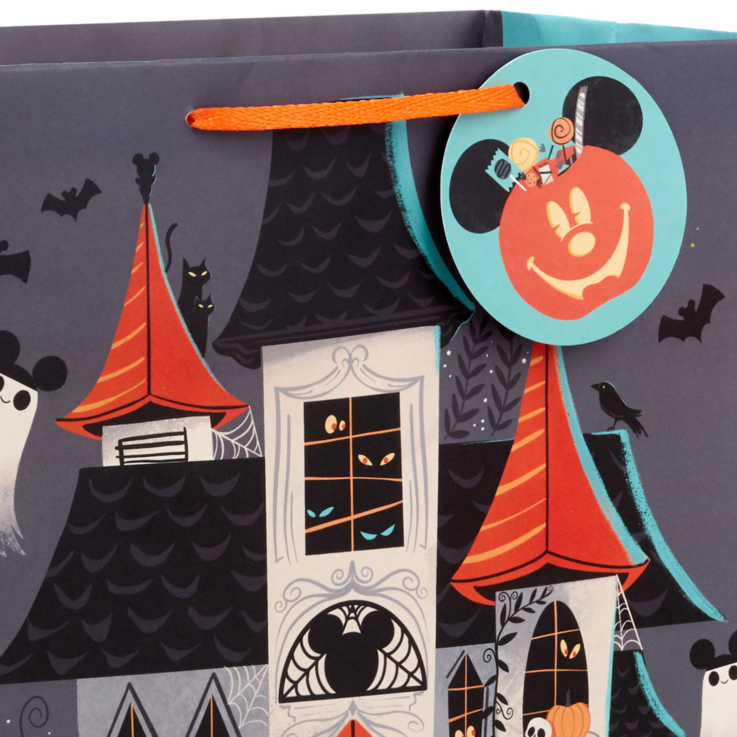 13" Disney Mickey and Minnie Haunted House Large Halloween Gift Bag for only USD 4.49 | Hallmark