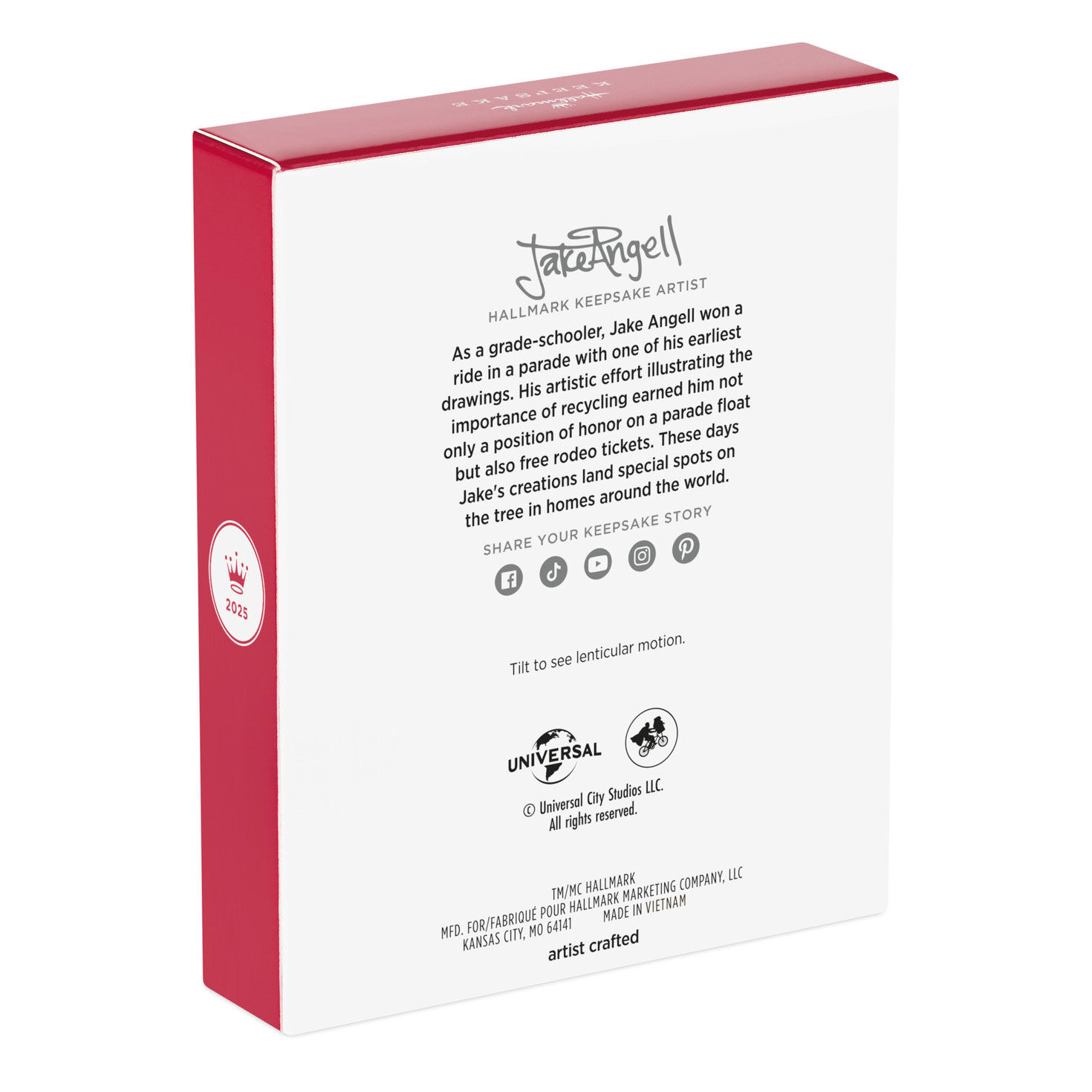 Jaws Billboard Keepsake Ornament package back image number 9