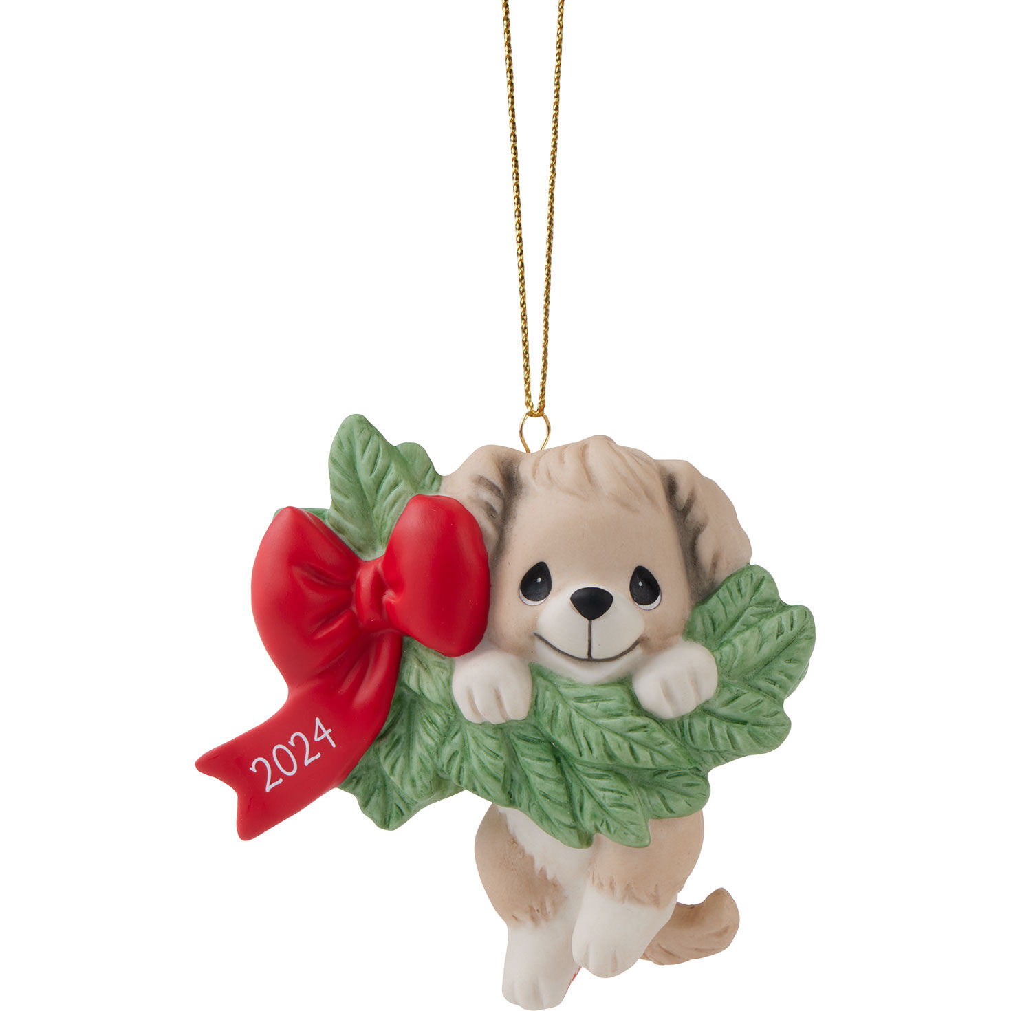 Precious Moments Hanging Out for the Holidays 2024 Dated Dog Ornament 3.1 Specialty Ornaments Hallmark