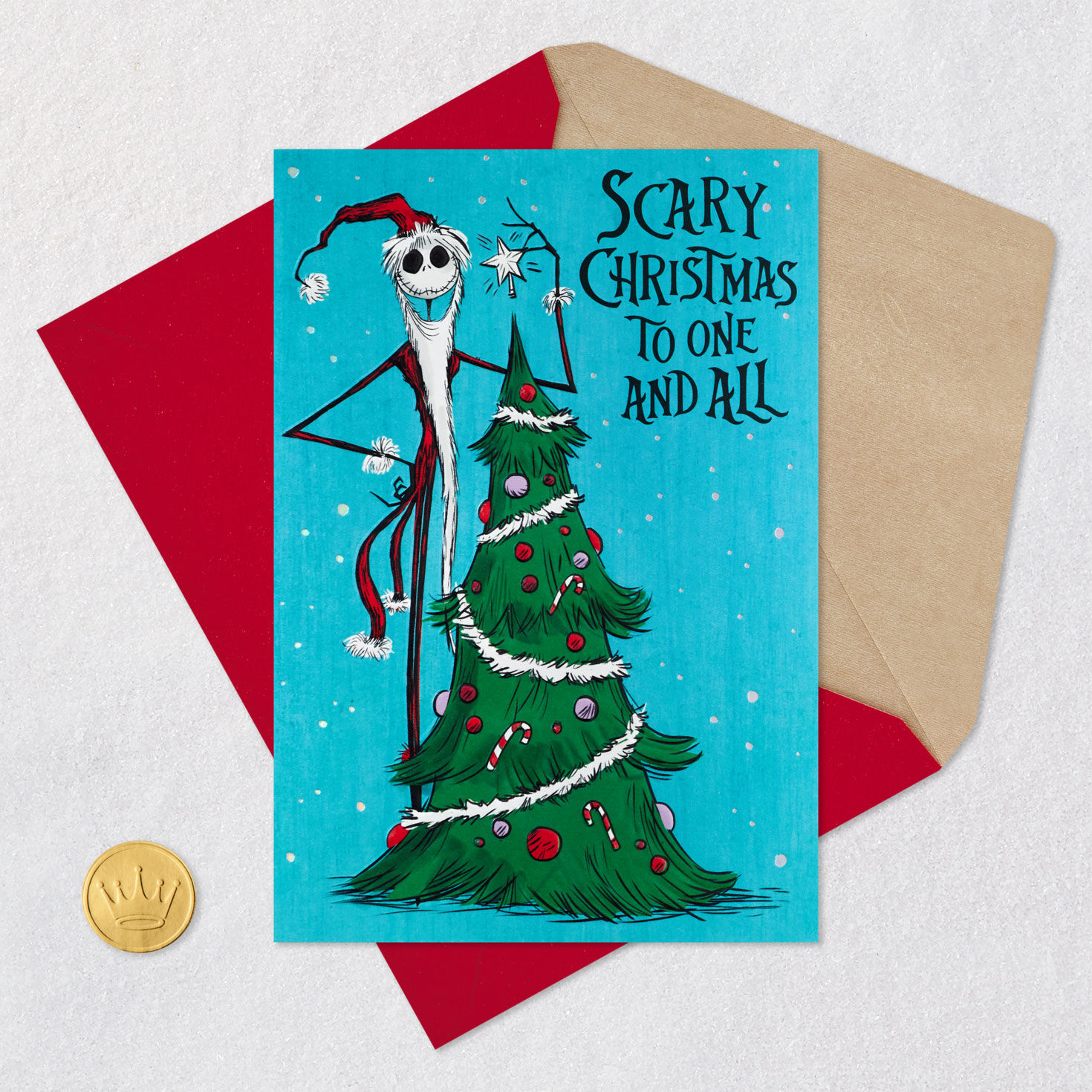 disney-tim-burton-s-the-nightmare-before-christmas-season-s-screamings-christmas-card-greeting-cards-hallmark
