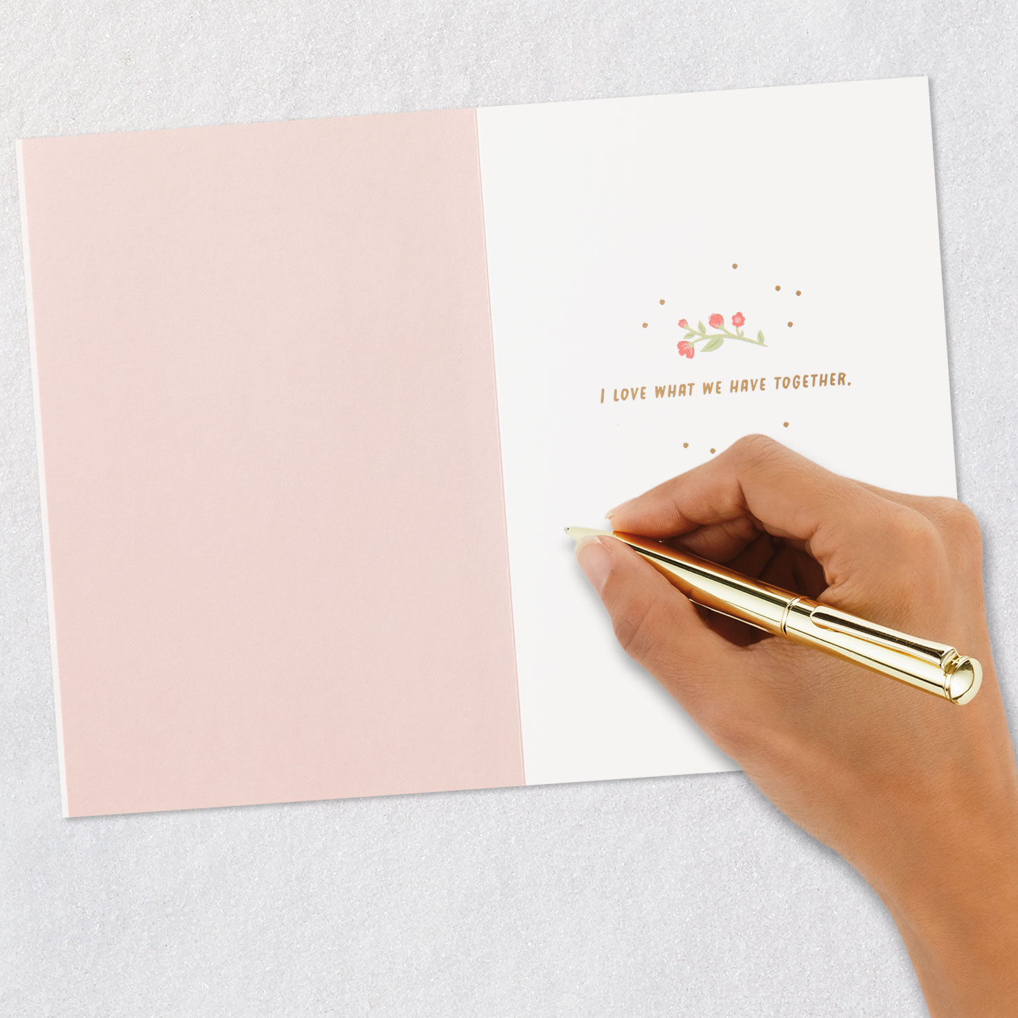 Die-Cut Flower Bouquet Valentine's Day Love Card signing card image number 6