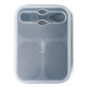 Gray Collapsible Silicone Meal Prep Container  image number 1