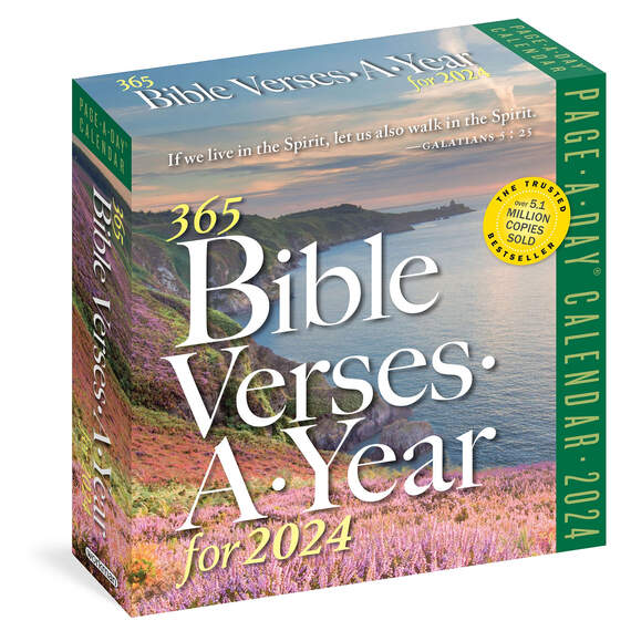 365 Bible Verses-a-Year Page-a-Day 2024 Calendar