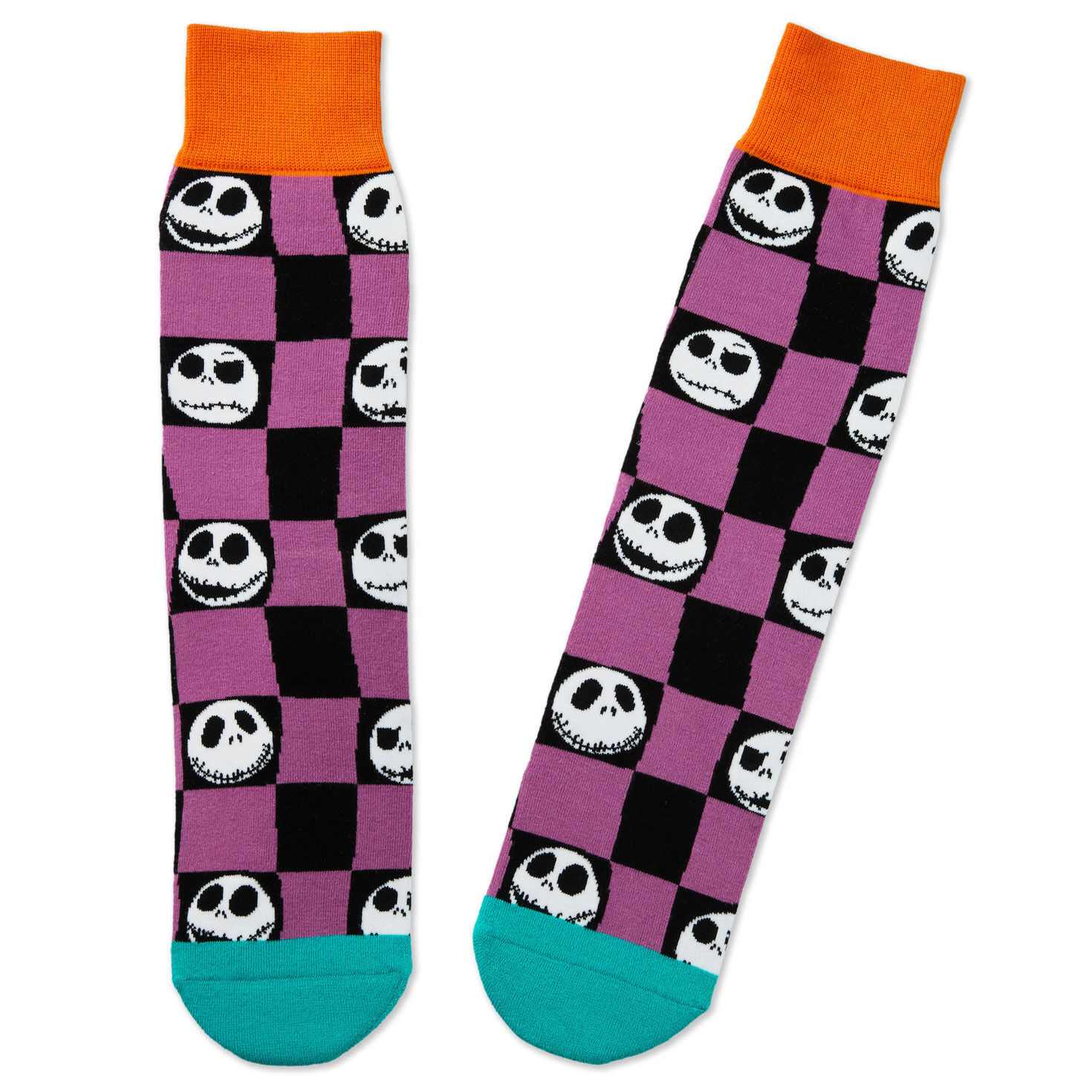 Disney Tim Burton's The Nightmare Before Christmas Jack Faces Crew Socks