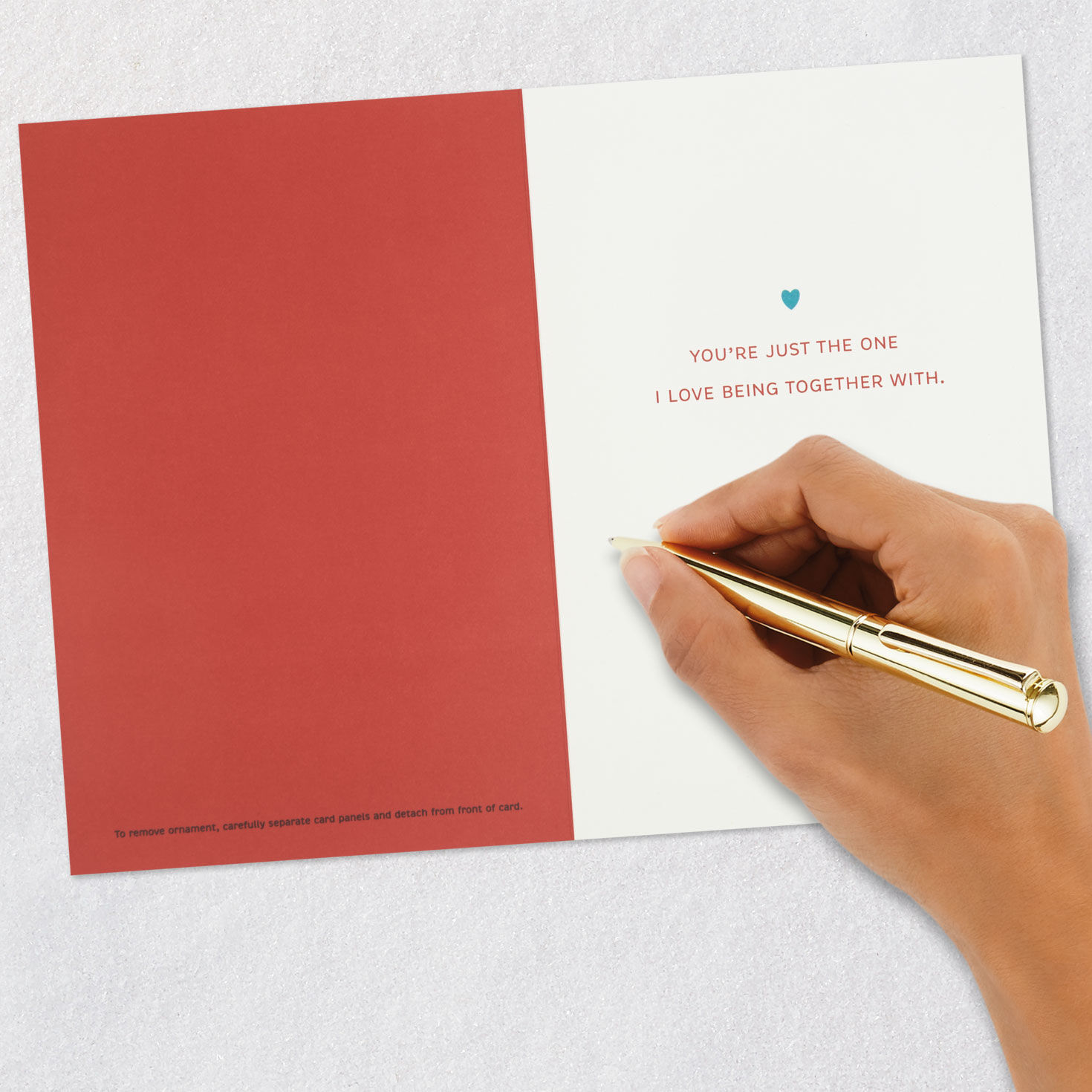 So Merry Together Romantic Christmas Card With Ornament, , large image number 7