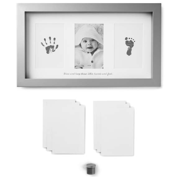 Blessed Baby Handprint and Footprint Picture Frame Kit, 4x6, , large image number 2