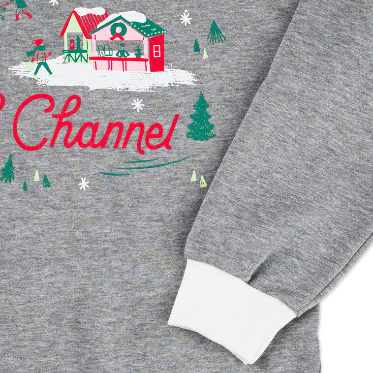 Hallmark Channel Comfy Cozy Merry Gray Sweatshirt Shirts