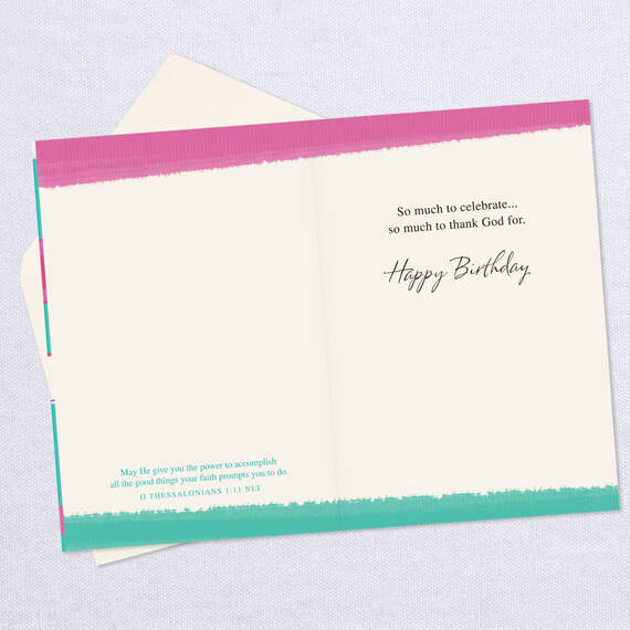 Celebrate Every Good Thing Religious Birthday Card, , large image number 3