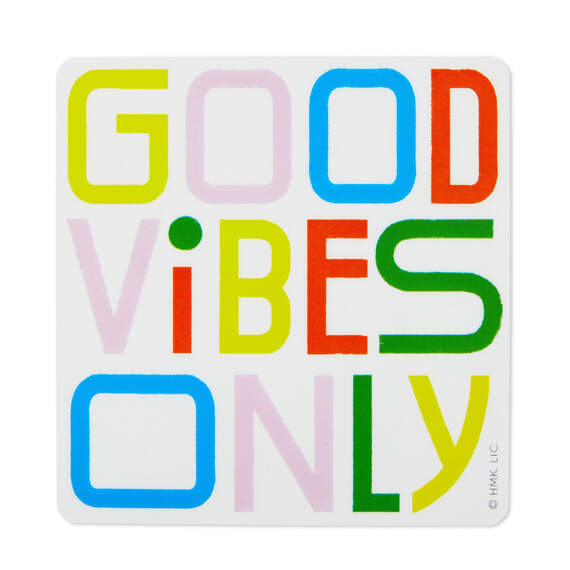 Good Vibes Only Vinyl Decal, , large image number 1