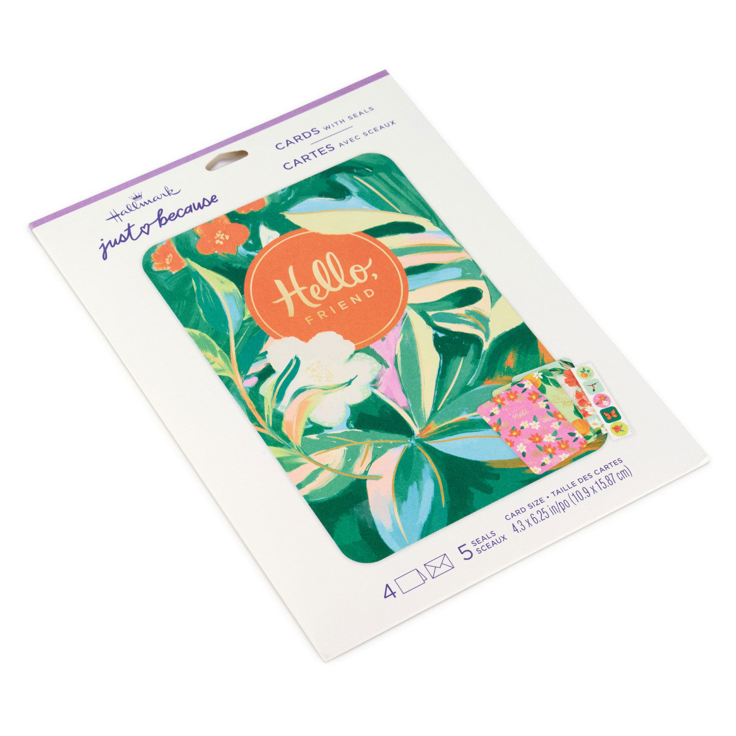 Flowers Just Because Cards Pack With Stickers package image number 2